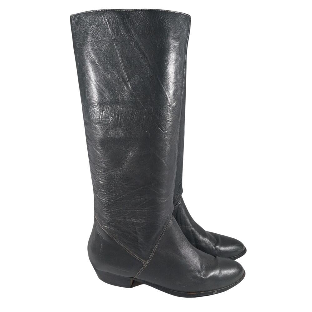 GORGEOUS BRAZILIAN MADE DOVE GRAY GENUINE LEATHER POINTY TOE BOOTS! SZ 8N